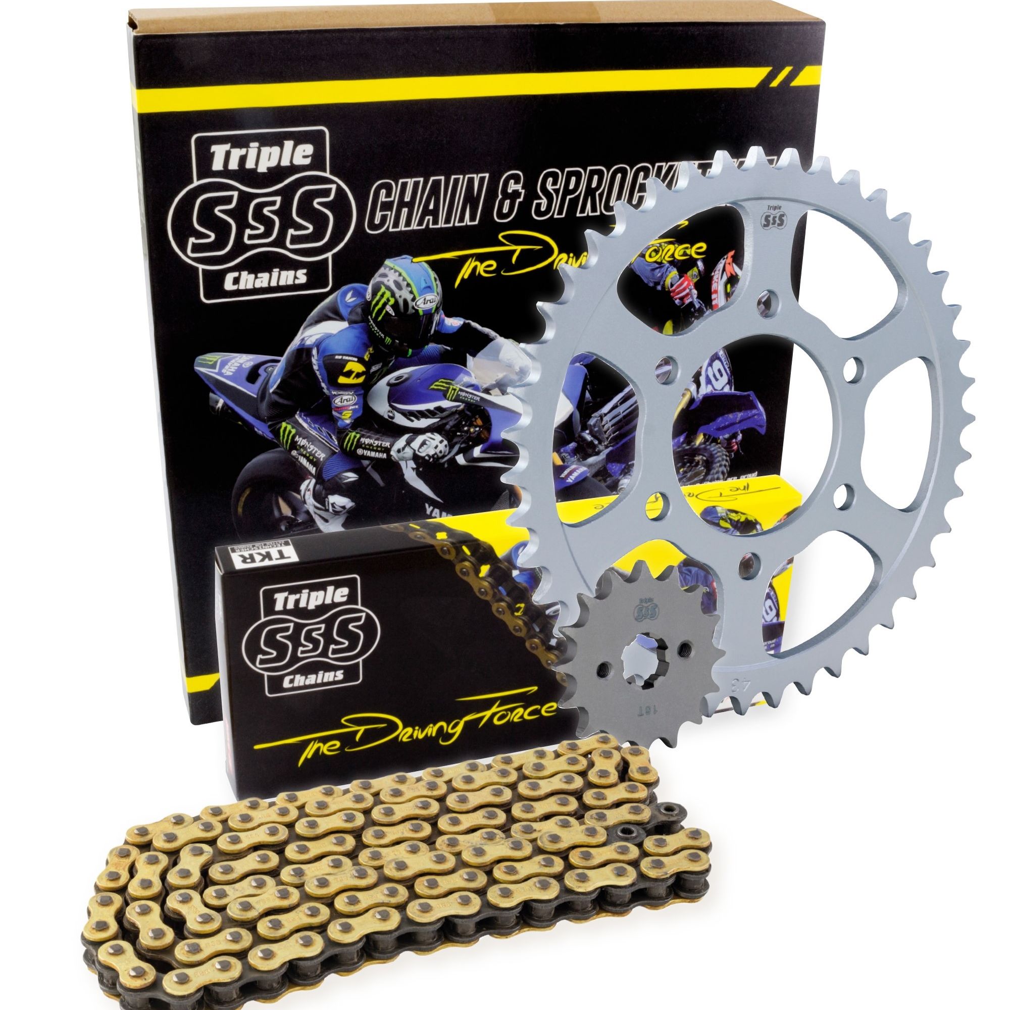Triple S Heavy Duty Chain & Sprocket Kit For Yamaha 2015 YZF R125