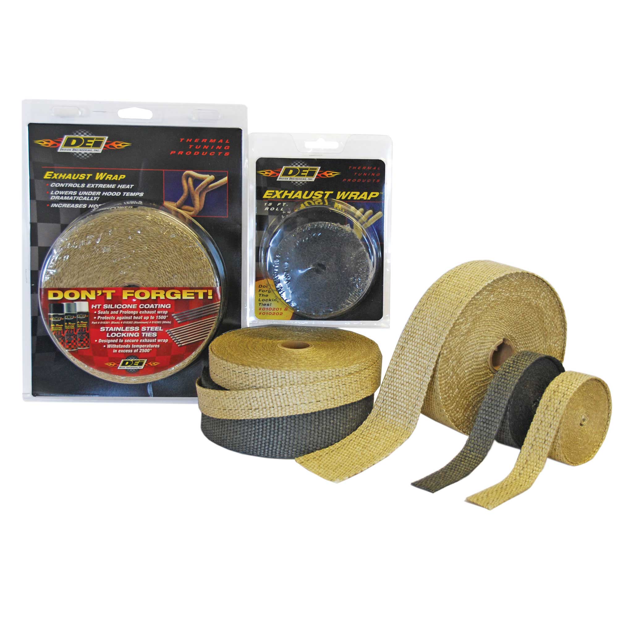 DEI Exhaust Wrap Manifold//System//Back Box Race//Rally//Bike//Motorsport