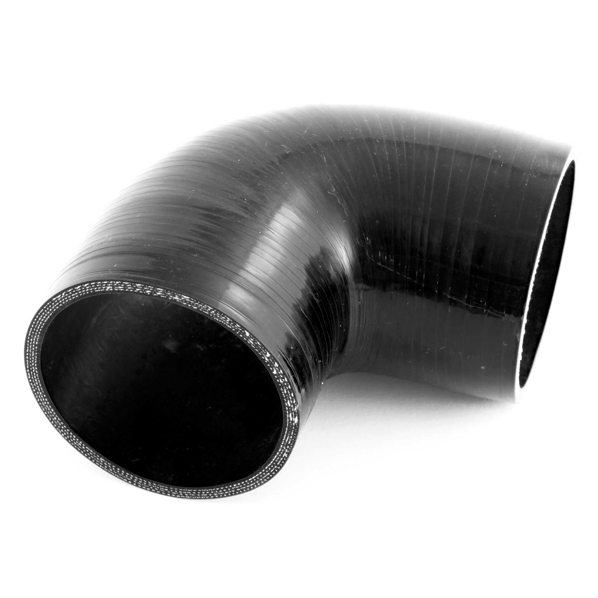 JJC 90 Degree Silicone Hose Elbow Bend 25mm Black Rubber Coolant Radiator Pipe
