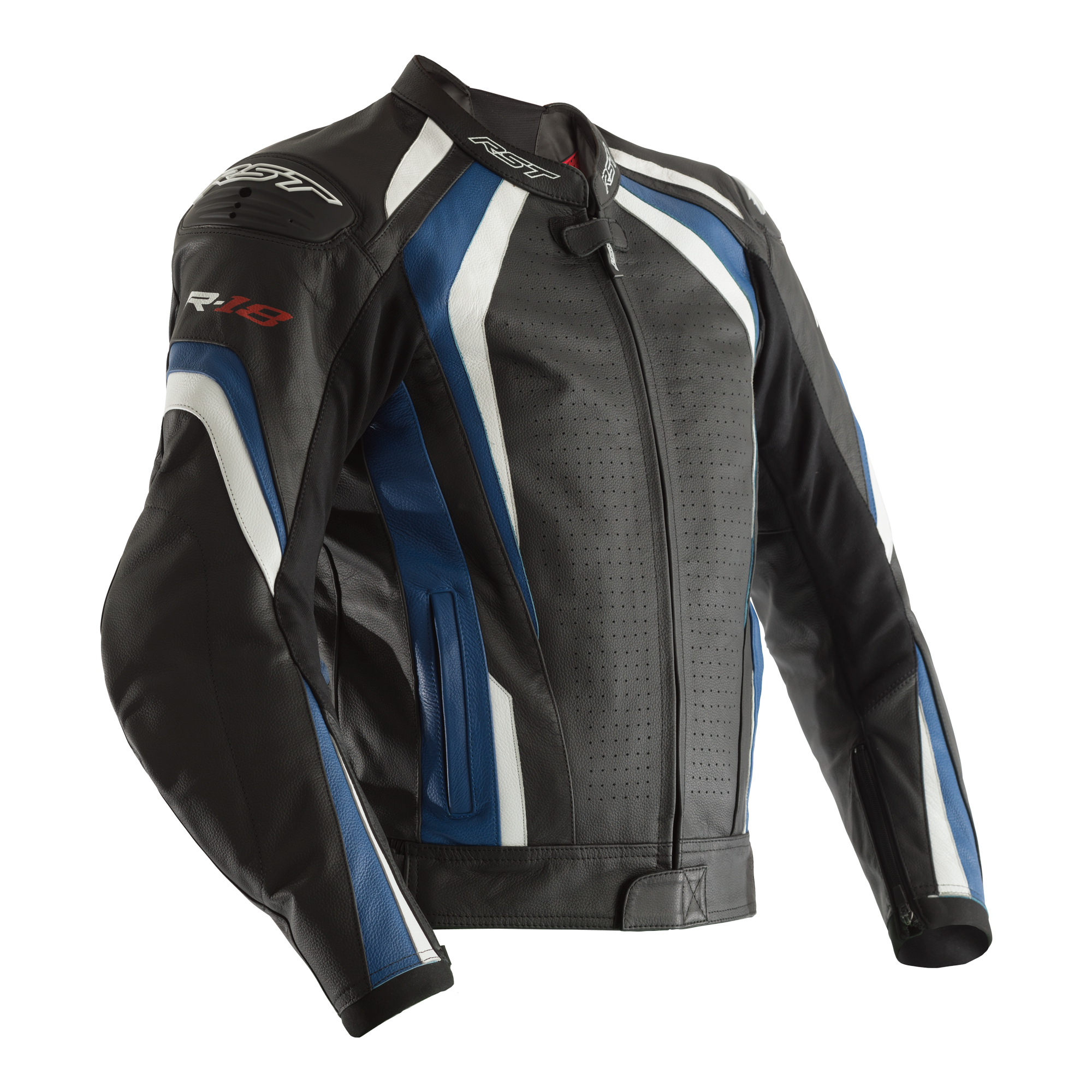 Details About Rst R 18 Ce Men S Leather Road Motorcycle Motorbike Biking Biker Jacket