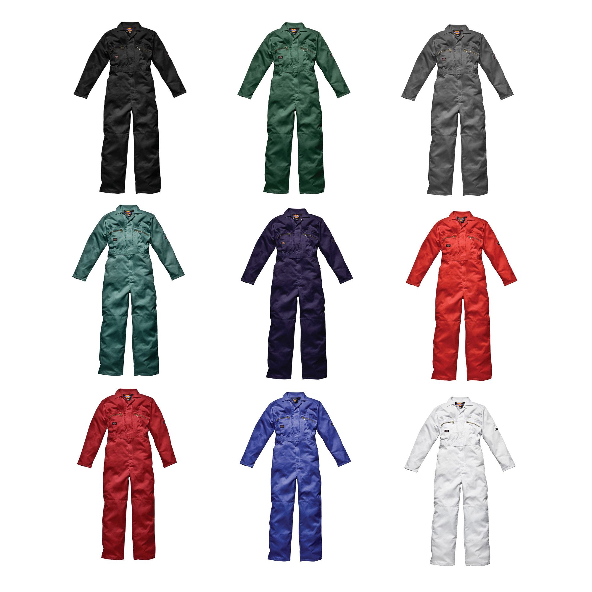 Dickies WD4839 Mens/Adult Redhawk Zip Front Work Overalls/Coverall