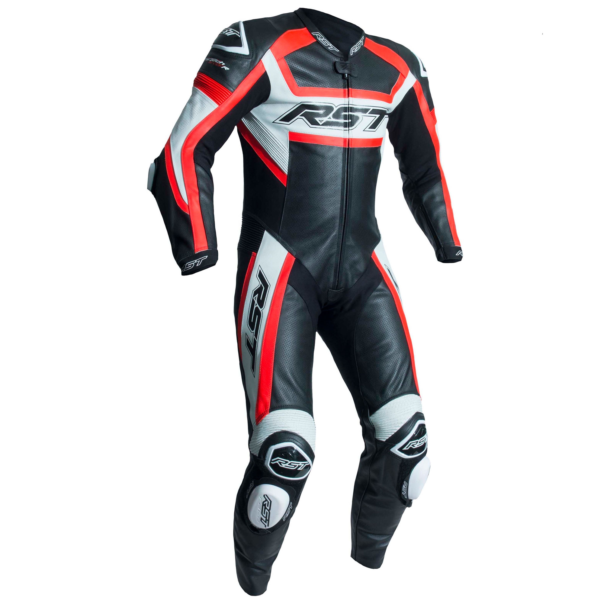 RST Tractech Evo R CE Armoured Mens Leather Motorcycle Motorbike Track Suit | eBay